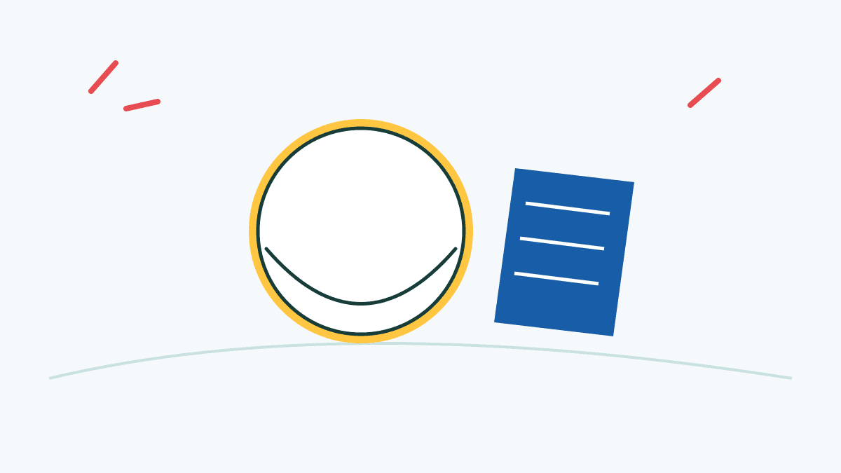 A frame drum beside a folded cloth, an editorial illustration.